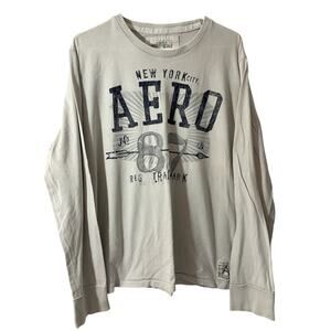 Aeropostale Shirt Mens XL Long Sleeve New York ‘87 Spell Out Graphic Crew